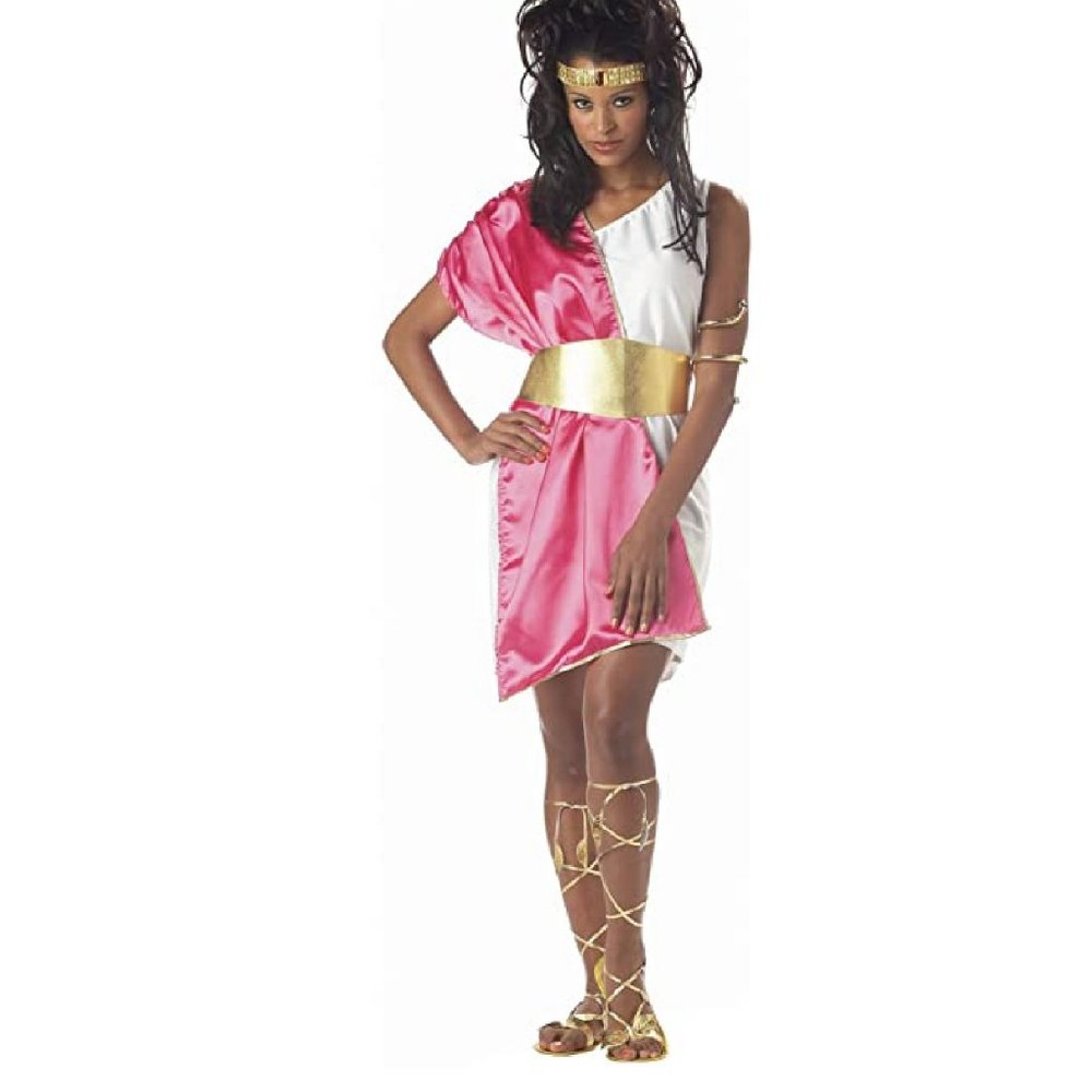 Grecian Goddess Toga Costume PLUS Gold Sandals